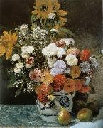 Pierre-Auguste Renoir Fleurs dans un pot en faience Germany oil painting artist